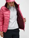Thumbnail 6 of Peak Performance Women's Helium Utility Down Hooded Jacket - Mountain Blush/Frosted Blossom