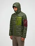 Thumbnail 2 of Peak Performance Men's Helium Utility Down Hooded Jacket - Pine Needle/Mosswood