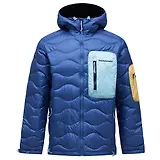 Thumbnail 1 of Peak Performance Men's Helium Utility Down Hooded Jacket - Summit Sky/Snowmelt