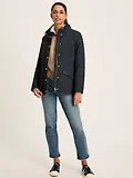 Thumbnail 2 of Joules Women's Allendale Showerproof Diamond Quilted Coat - Navy Blue