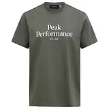 Thumbnail 1 of Peak Performance Men's Original Tee - Pine Needle/ Off White