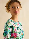 Thumbnail 5 of Joules Women's Printed Harbour Long Sleeve Top - Multi Floral