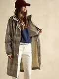 Thumbnail 6 of Joules Women's Holkham Waterproof Packable Raincoat - Dartmoor Check