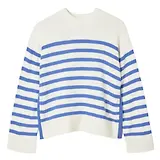 Thumbnail 1 of Joules Women's Alexandra Stripe Jumper - Cream/Blue