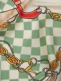 Thumbnail 5 of Joules Women's Bloomfield Silk Scarf - Green/Ecru