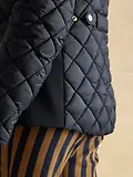 Thumbnail 12 of Joules Women's Braemar Luxe Showerproof Diamond Quilted Coat - Navy Blue
