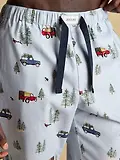 Thumbnail 4 of Joules Men's Dozer Cotton Pyjama Bottoms - Light Blue