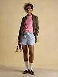 Thumbnail 5 of Joules Women's Classic Cable Cotton Crew Neck Jumper - Pink