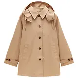 Thumbnail 1 of Joules Women's Rainmore Waterproof Button Through Raincoat - Tan Brown
