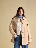 Thumbnail 7 of Joules Women's Rainmore Waterproof Button Through Raincoat - Tan Brown