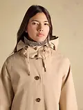 Thumbnail 10 of Joules Women's Rainmore Waterproof Button Through Raincoat - Tan Brown