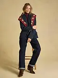 Thumbnail 5 of Joules Women's Canterly Tweed Blazer - Navy Herringbone