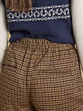 Thumbnail 8 of Joules Women's Albury Wide Leg Trousers - Brown Dogtooth