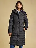 Thumbnail 2 of Joules Women's Windborough Showerproof Longline Padded Coat with Hood - Black