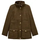 Thumbnail 1 of Joules Women's Classic Fieldcoat with Wool - Green Tweed