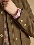 Thumbnail 8 of Joules Women's Classic Fieldcoat with Wool - Green Tweed