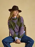 Thumbnail 3 of Joules Women's Wool Fedora Hat - Chocolate Brown