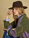 Thumbnail 5 of Joules Women's Wool Fedora Hat - Chocolate Brown