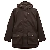 Thumbnail 1 of Joules Women's Portwell Waterproof Raincoat With Hood - Chocolate Brown