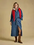 Thumbnail 7 of Joules Women's Tie Waist Shirt Dress - Denim Blue