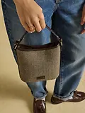 Thumbnail 9 of Joules Women's Bucket Bag - Neutral Herringbone