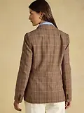 Thumbnail 3 of Joules Women's Foxley Check Wool Rich Tweed Suit Blazer - Erica Tweed