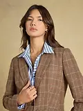 Thumbnail 6 of Joules Women's Foxley Check Wool Rich Tweed Suit Blazer - Erica Tweed