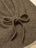 Thumbnail 5 of Joules Women's Knitted Drawstring Hood - Mocha Brown