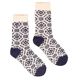 Thumbnail 1 of Joules Women's Cosy Geo Socks - UK 4-8 - Navy Geo