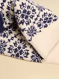Thumbnail 2 of Joules Women's Cosy Geo Socks - UK 4-8 - Navy Geo