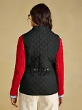 Thumbnail 3 of Joules Women's Minx Showerproof Diamond Quilted Gilet - Black