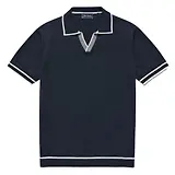 Thumbnail 1 of Oliver Sweeney Men's Garras Knitted Riviera Polo Shirt - Navy