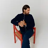 Thumbnail 3 of Oliver Sweeney Men's Garstang Knitted Merino Wool Blend Jacket - Navy