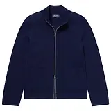 Thumbnail 1 of Oliver Sweeney Men's Garstang Knitted Merino Wool Blend Jacket - Navy