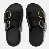Thumbnail 4 of FitFlop Women's GEN-FF Buckle Two-Bar Leather Slides - All Black