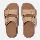 Thumbnail 4 of FitFlop Women's GEN-FF Buckle Two-Bar Leather Slides - Classic Beige