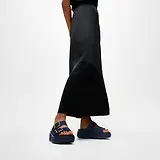 Thumbnail 2 of FitFlop Women's GEN-FF Max Buckle Two-Bar Denim Slides - Dark Denim