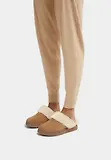 Thumbnail 2 of FitFlop Women's GEN-FF Shearling Suede Slippers - Desert Tan
