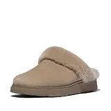Thumbnail 7 of FitFlop Women's GEN-FF Shearling Suede Slippers - Taupe