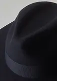 Thumbnail 8 of Holland Cooper Trilby Hat Spot Feather - Ink Navy
