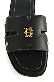 Thumbnail 5 of Holland Cooper Women's Heraldic Monogram Slides - Black Saffiano