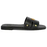 Thumbnail 1 of Holland Cooper Women's Heraldic Monogram Slides - Black Saffiano