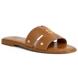Thumbnail 4 of Holland Cooper Women's Heraldic Monogram Slides - Tan Saffiano