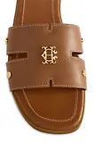 Thumbnail 6 of Holland Cooper Women's Heraldic Monogram Slides - Tan Saffiano