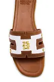 Thumbnail 3 of Holland Cooper Women's Heraldic Monogram Slides - Natural Tan