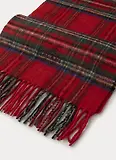 Thumbnail 2 of Hackett Men's Cashmere-Wool Logo Plaid Scarf - Red Stewart Tartan