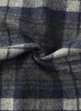Thumbnail 3 of Hackett Men's Cashmere-Wool Logo Plaid Scarf - Granite Grey Tartan