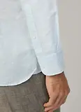 Thumbnail 7 of Hackett Men's Tailored Fit Linen Bengal Striped Shirt - Sky Blue