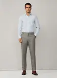 Thumbnail 8 of Hackett Men's Tailored Fit Linen Bengal Striped Shirt - Sky Blue