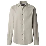 Thumbnail 1 of Hacket Men's Brushed Herringbone Shirt - Metal Grey
